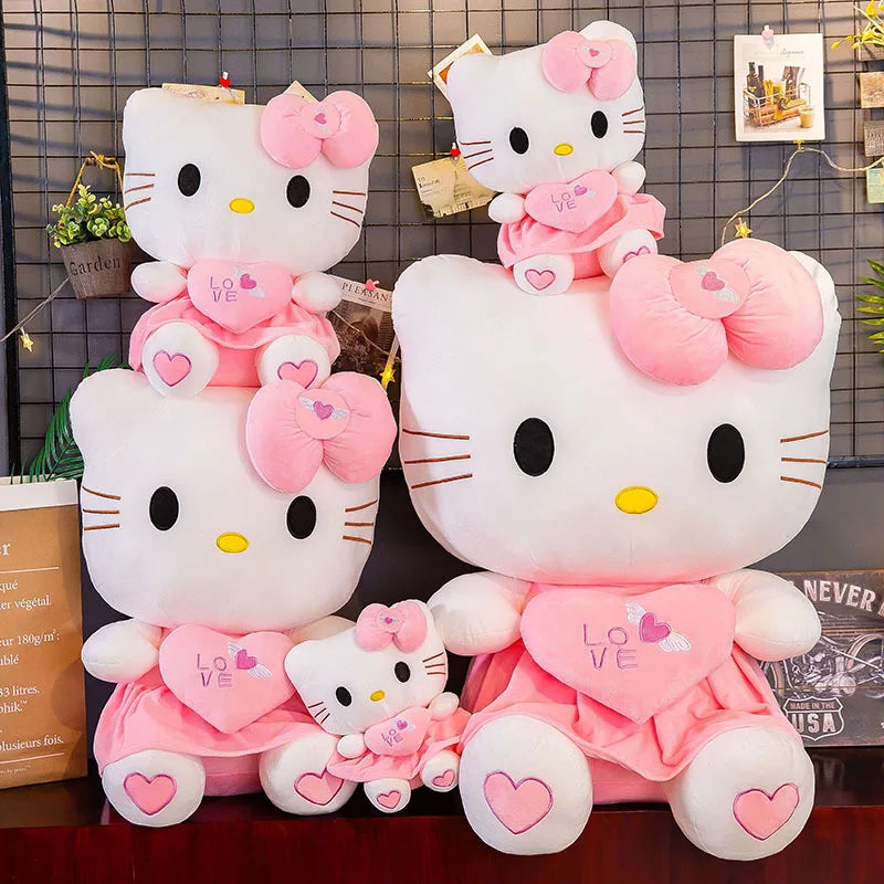 Peluche Hello Kitty – Avec Cœur « Love » en 3 tailles