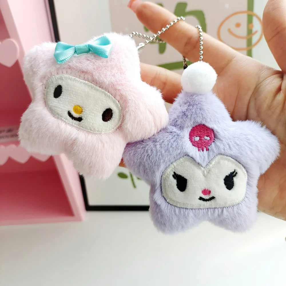 Porte-clés Peluche Étoile – Hello Kitty & Friends en 5 modèles