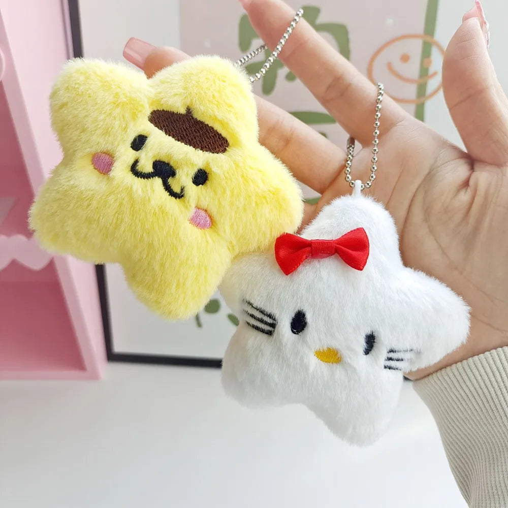 Porte-clés Peluche Étoile – Hello Kitty & Friends en 5 modèles